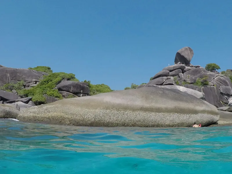 Skały na Wyspach Similan, Tajlandia