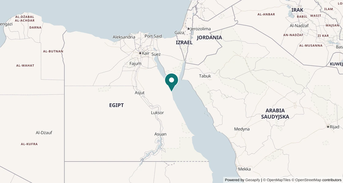 Mapa nurkowa: Hurghada, Egipt