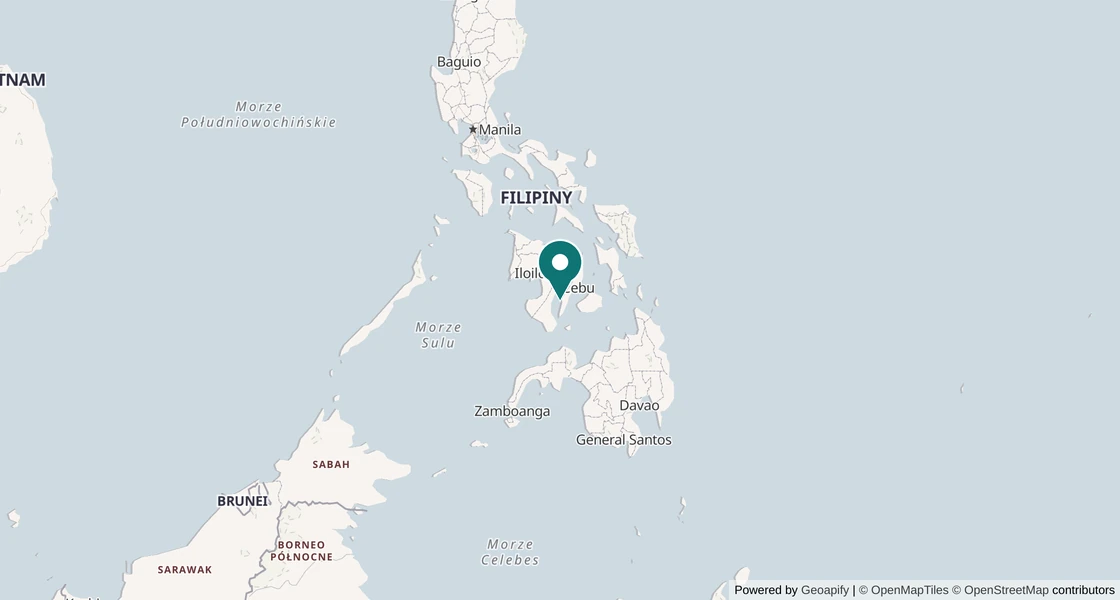 Mapa: Filipiny: Cebu i Moalboal