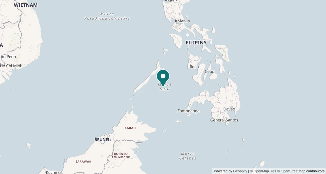 Mapa nurkowa: Tubbataha, Filipiny