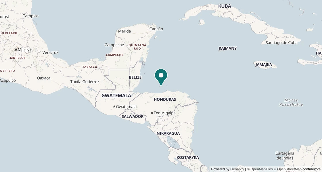 Mapa: Honduras: Roatán