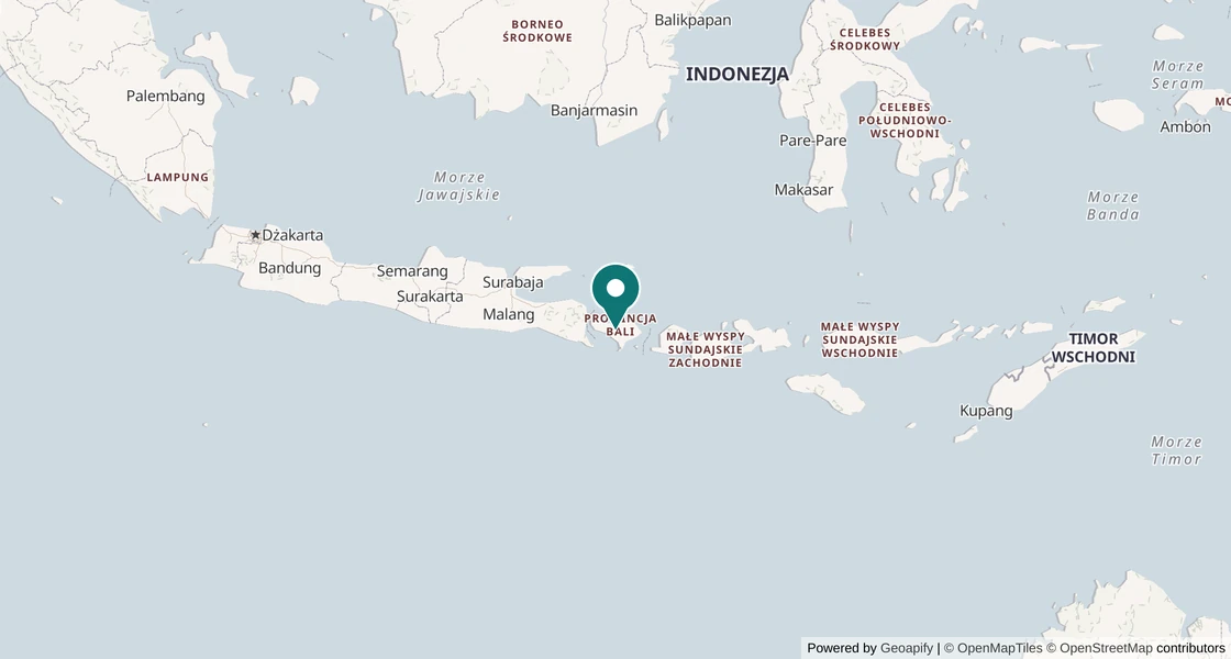 Mapa nurkowa: Bali, Indonezja