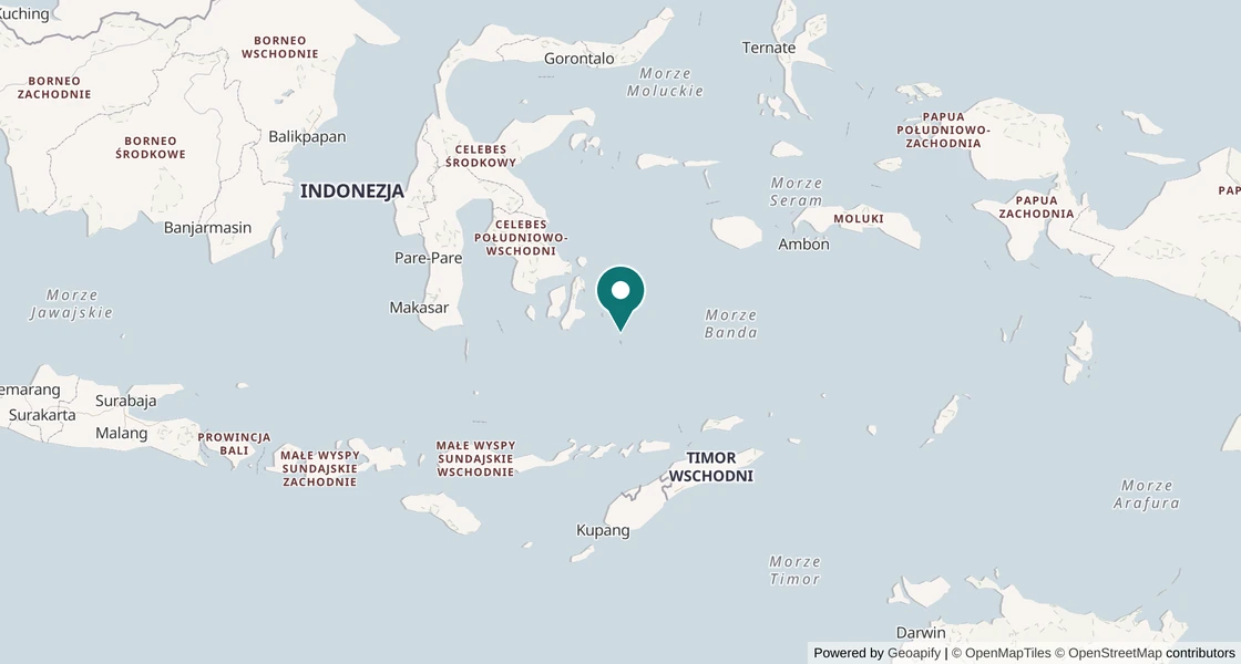 Mapa nurkowa: Wakatobi, Indonezja