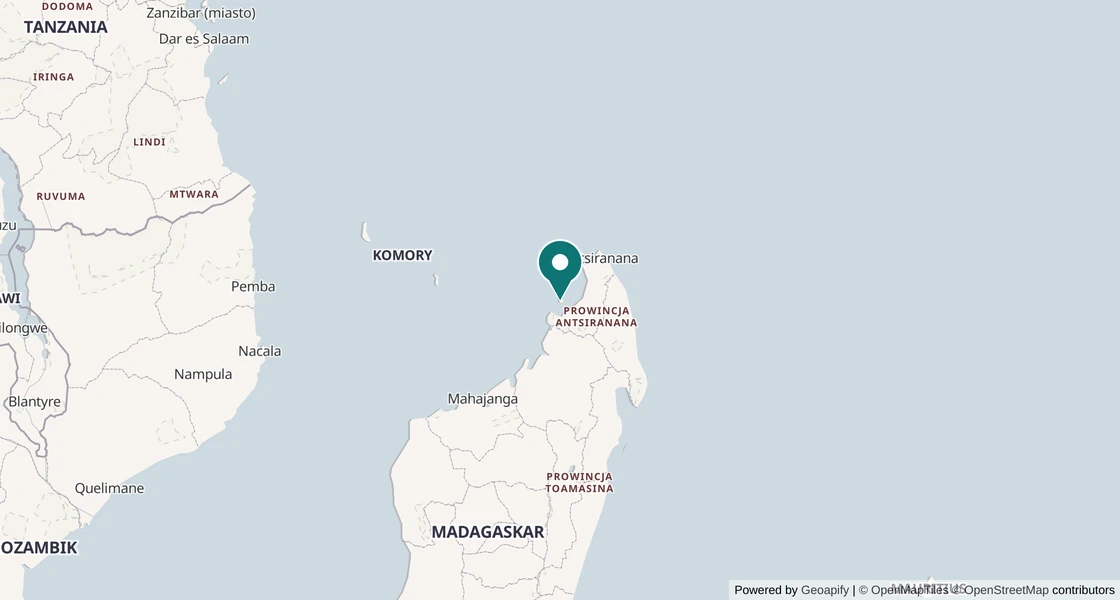 Mapa: Madagaskar: Nosy Be