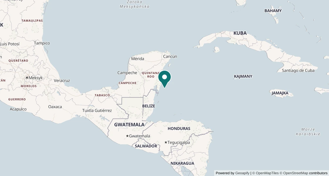 Mapa nurkowa: Banco Chinchorro, Meksyk