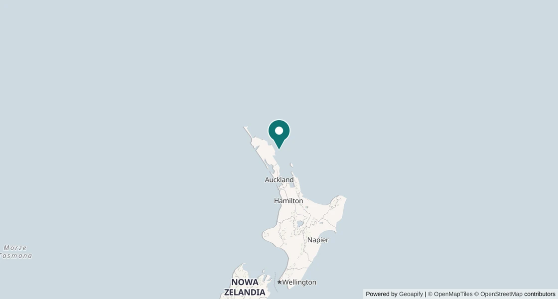 Mapa nurkowa: Poor Knights Islands, Nowa Zelandia