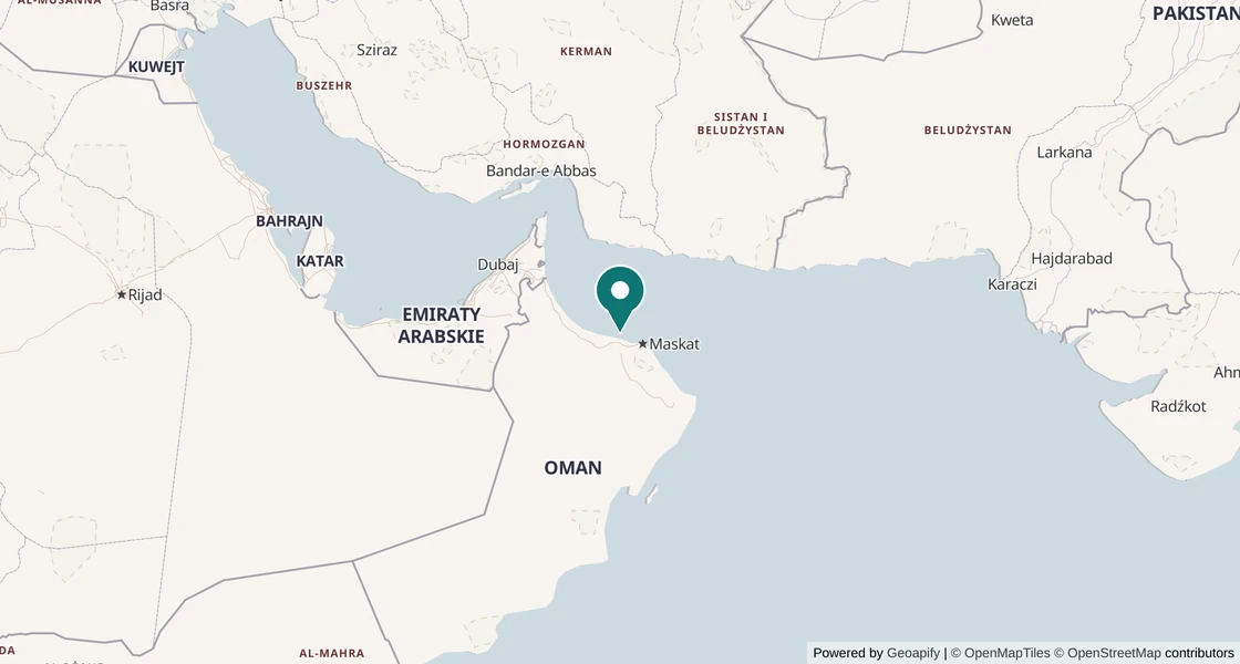 Mapa nurkowa: Wyspy Daymaniyat, Oman