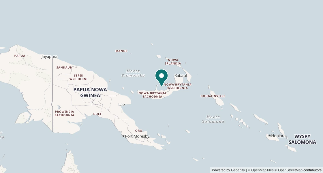 Mapa: Papua Nowa Gwinea: Zatoka Kimbe