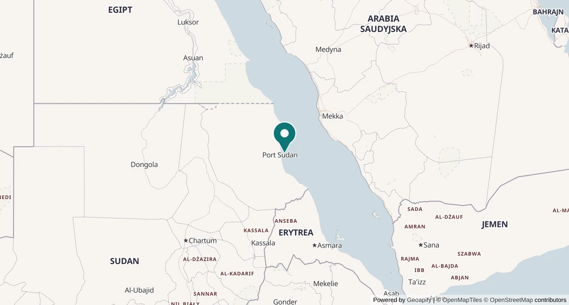 Mapa: Sudan: Sanganeb