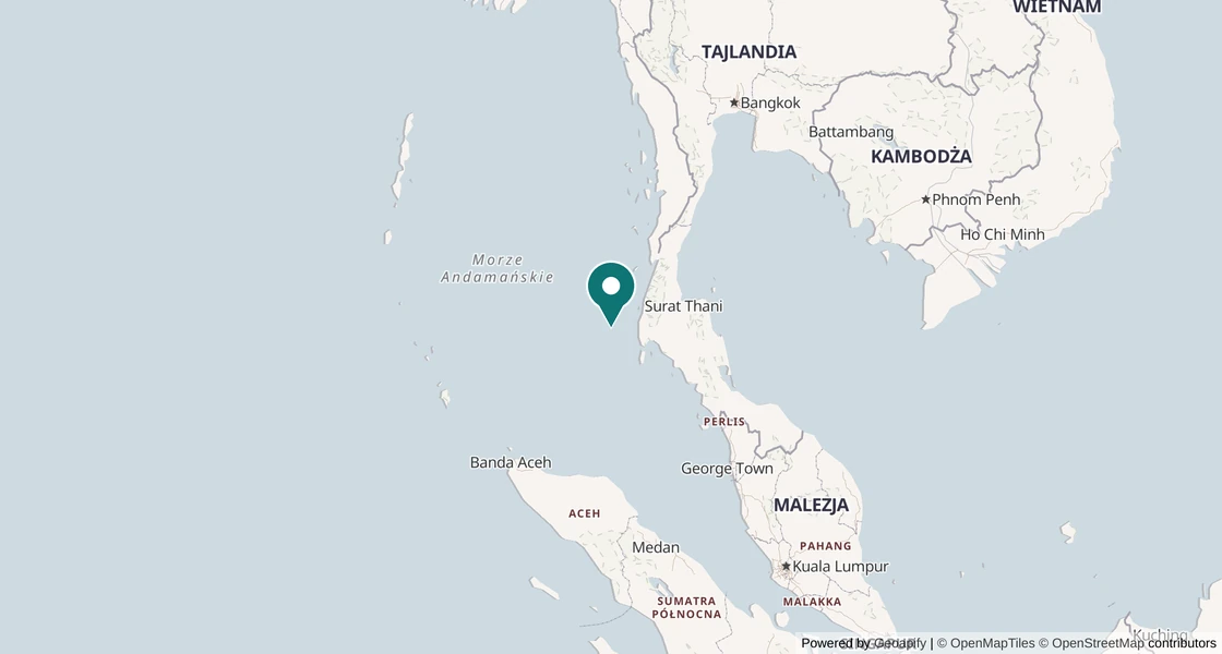 Mapa: Tajlandia: Wyspy Similan