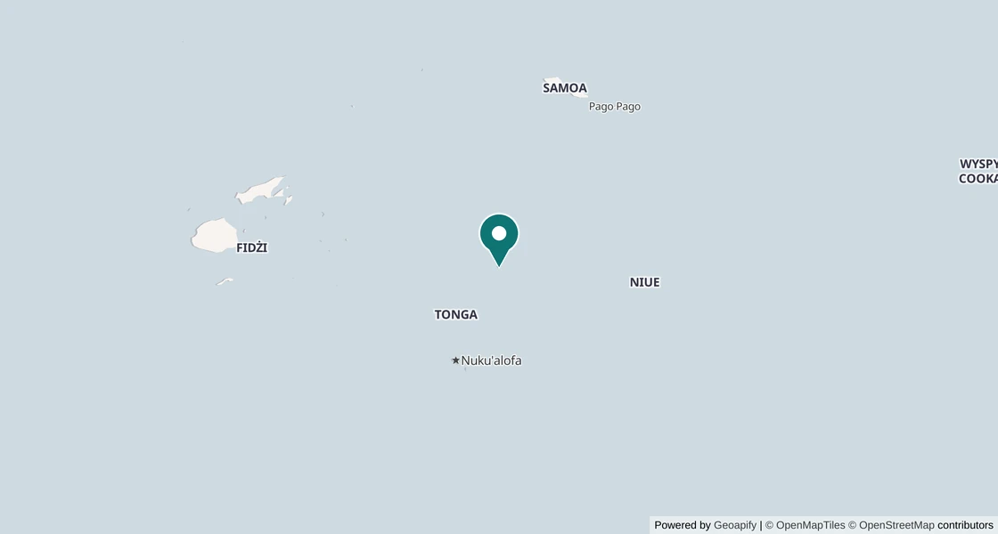 Mapa nurkowa: Vava'u, Tonga